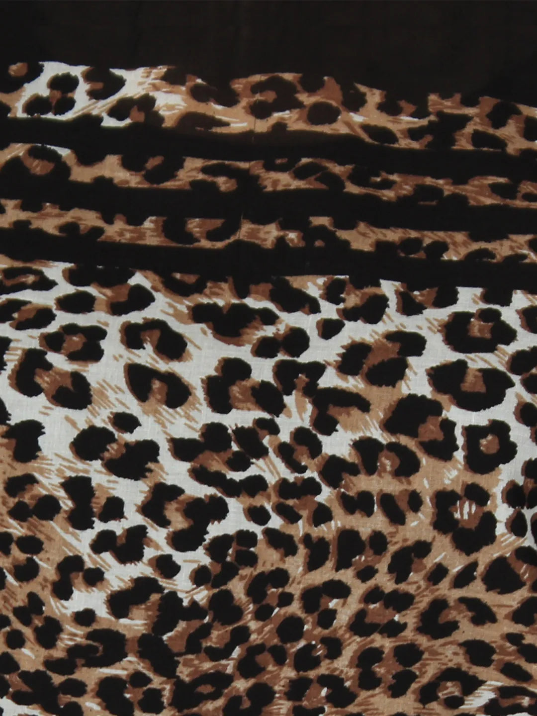urSense animal print woven semi-sheer top