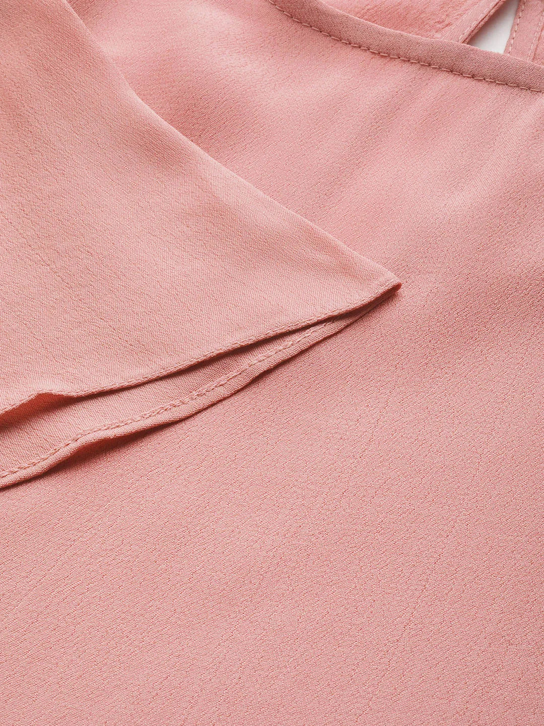 urSense Women Dusty Pink Solid Regular Top